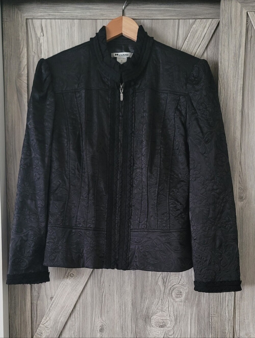 Nygard Collection Black Zip Jacket 16